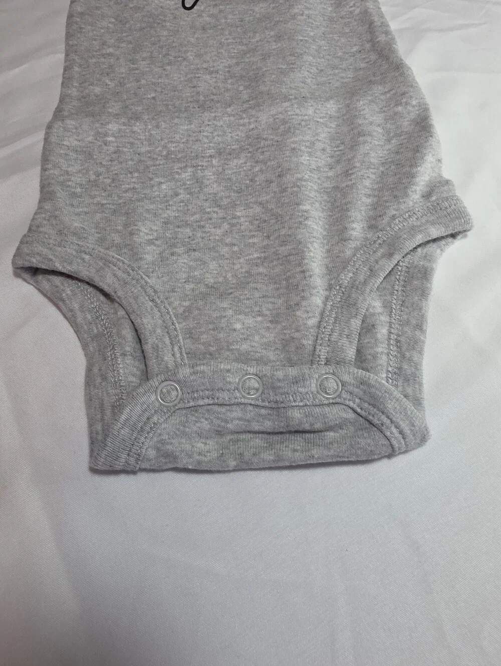 Happy Girl Carters Gray Onesie with Cherry Red Penguin Pants 6 Months EUC
